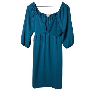 MONTEAU BLUE WOMEN MINI LIGHTWEIGHT VACATION DRESS SIZE MEDIUM